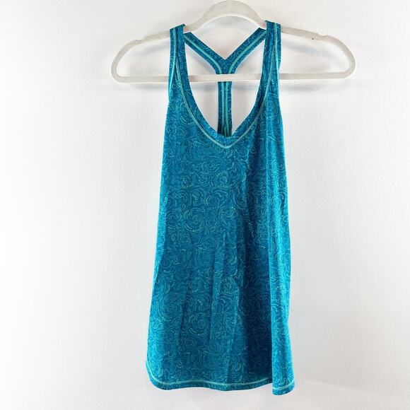 Lululemon Fast Lane Singlet Racerback Tank Top Foil Teal Green Small - Picture 3 of 9